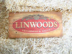 Imitation Antique Sign by LE Graphics, Hand painted and distressed for aged effect