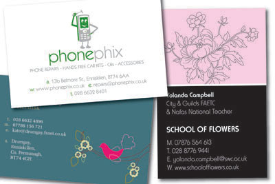 Full Colour Business Cards from LE Graphics