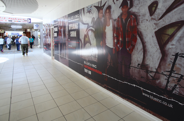 Vinyl Advertising Graphics in Abbey Centre