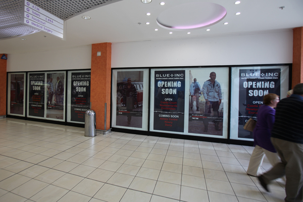 Large Format Shop Window Posters in Abbey Centre