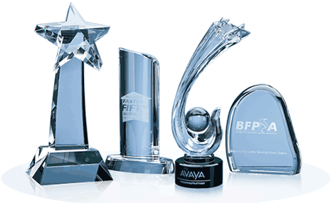 Crystal Gifts and Awards from L.E. Graphics