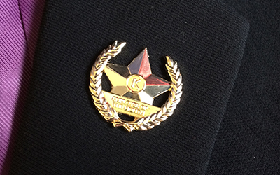 Employee of the Month badges made for Killyhevlin Hotel in Enniskillen