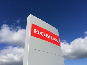 Honda Sign - Steel and Acrylic